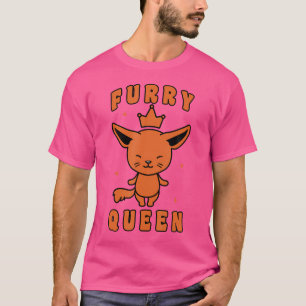 Camiseta Reina Peluda Linda Furries Fandom Disfraz Cosplay