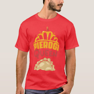 Camiseta Reina Pierogi Dumplings Polacos Vintage Comida Div