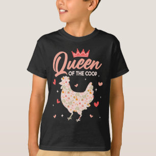 Camiseta Reina Pollo Gallinero Gallina Amante de los Pollos