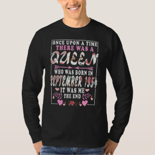 Camiseta Reina Que Nació En Septiembre De 1954 Cumpleaños W