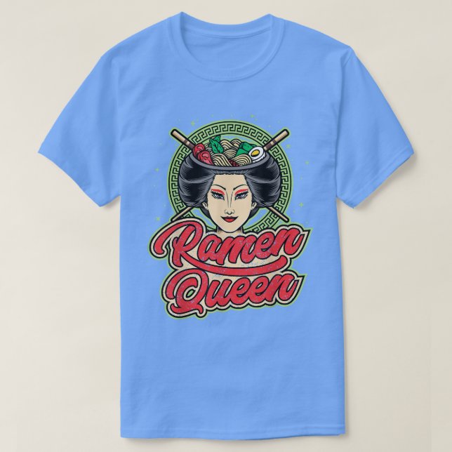 Camiseta Reina Ramen, Japonesa Corta Para Chicas, Mujeres K (Diseño del anverso)