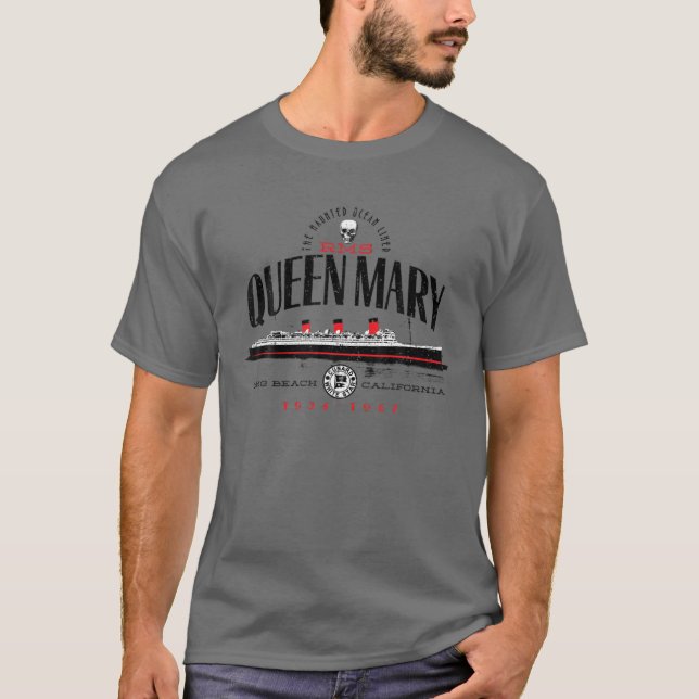 Camiseta Reina RMS Mary El Océano Atlántico Norte Desde 193 (Anverso)