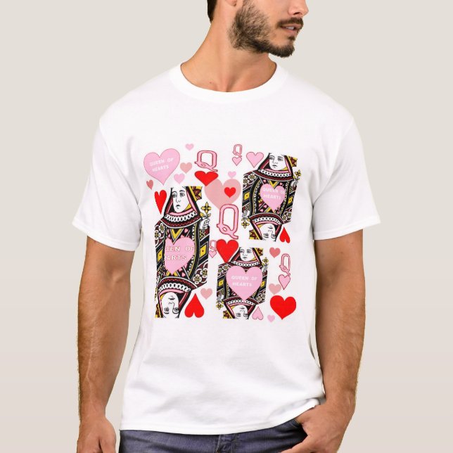 CAMISETA REINA ROJA Y ROSADA DEL ARTE DEL CASINO DE LOS (Anverso)