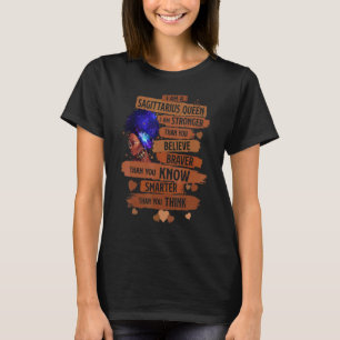 Camiseta Reina Sagittarius Soy Un Cumpleaños Más Fuerte Par