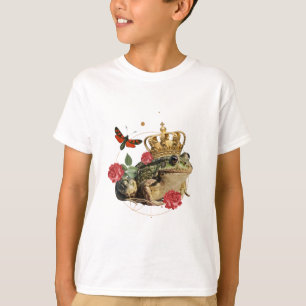 Camiseta Reina Sapo con Corona de Oro - Anfibios Divertidos