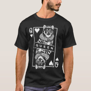 Camiseta Reina Sueca Del Vallhund Del Pop Perro Del Corazón