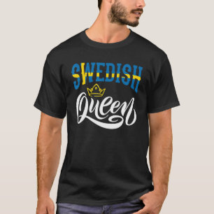 Camiseta Reina sueca Suecia Bandera sueca