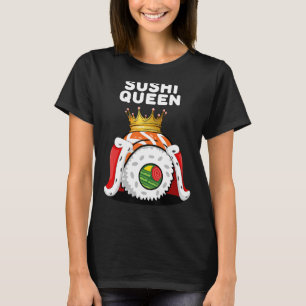 Camiseta Reina sushi femenina sushi ama de comida japonesa