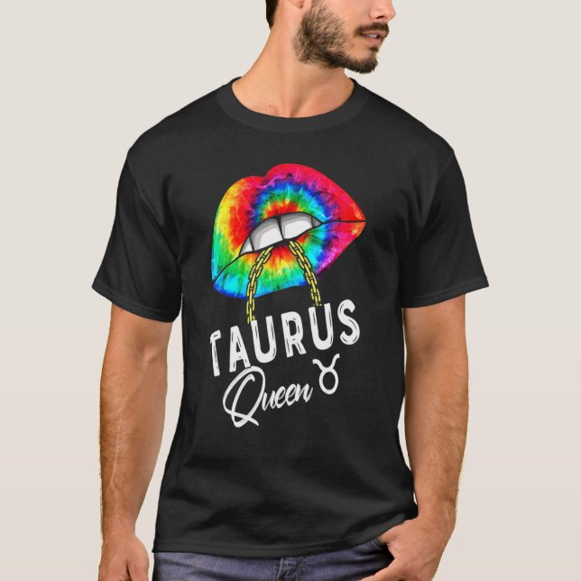 Camiseta Reina Taurus Lips Zodiac Abril Queens Taurus B (Anverso)