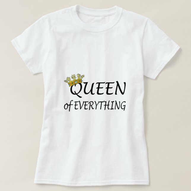 Camiseta Reina todo (Diseño del anverso)
