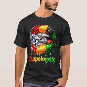 Camiseta Reina tribal de labios negros orgullo fuerte melan
