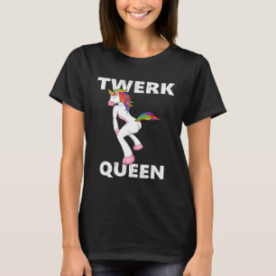 Camiseta Reina Twerk Bailando Unicornio Baile