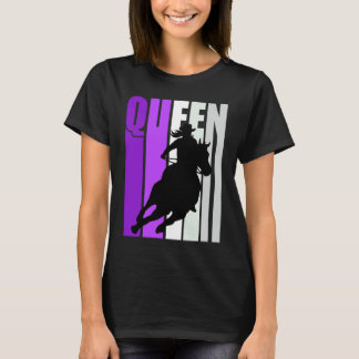 Camiseta Reina Vaquera Rodeo Mujeres Chicas del Sur Púrpura