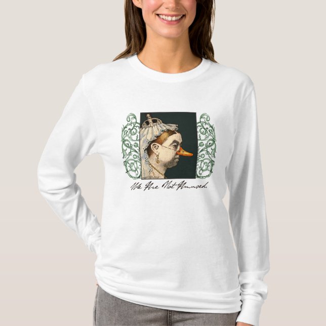 Camiseta Reina Victoria "no somos Amused (Anverso)