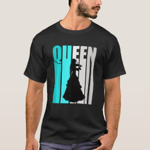 Camiseta Reina violinista de violín turquesa mujer