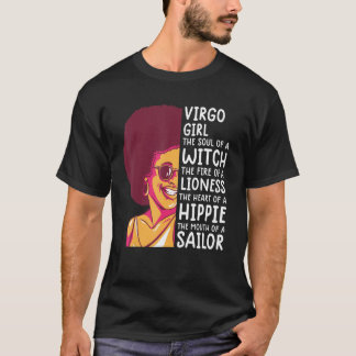 Camiseta Reina Virgo Para Mujeres Astrología Zodíaco Chica 
