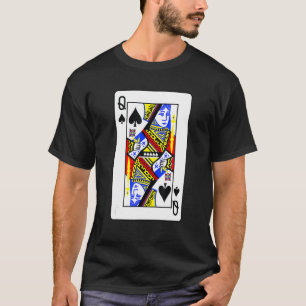 Camiseta Reinas De Espadas Juegos De Tarjetas De Póquer Jug
