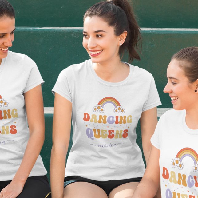 Camiseta Reinas del Baile Retro & Nombre Fiesta de Soltera  (Subido por el creador)