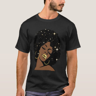 Camiseta Reinas Negras Estrellas Afro Diva Celestial Mujere
