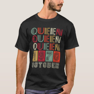 Camiseta Reinas negras nacidas en noviembre de 1970 para mu