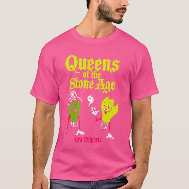 Camiseta Reinas Oficiales De La Era De Piedra Vulgaris (Anverso)