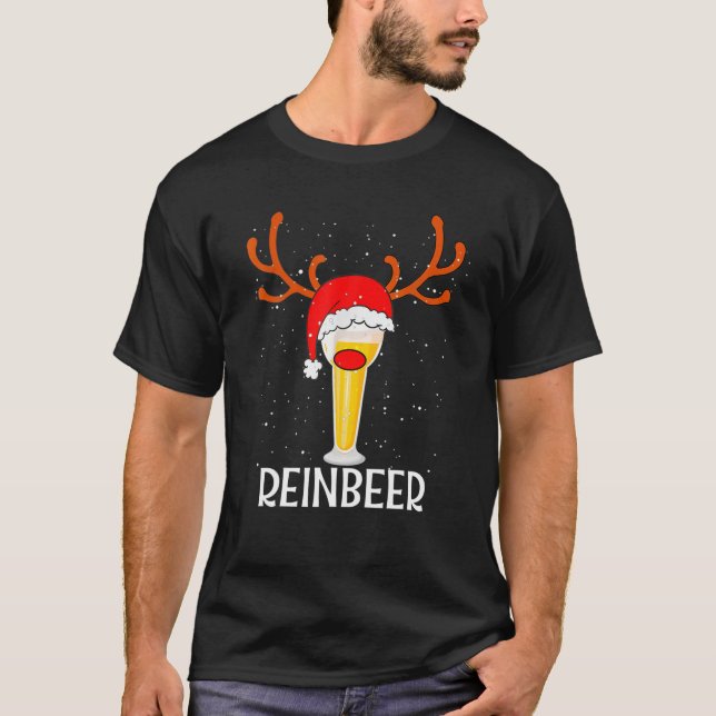 Camiseta Reinbeer Santa Claus Reiner Beer Funny Navidades (Anverso)