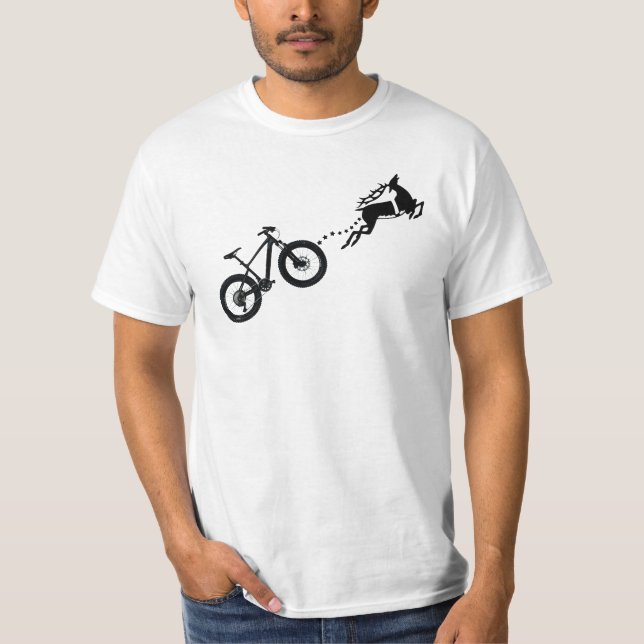 Camiseta Reindeer Antler Mountain Bike Christmas rider  (Anverso)