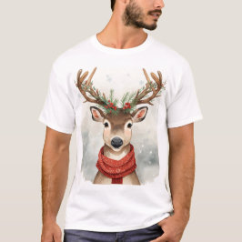 Camiseta Reindeer Christmas T-Shirt For Festive Holiday