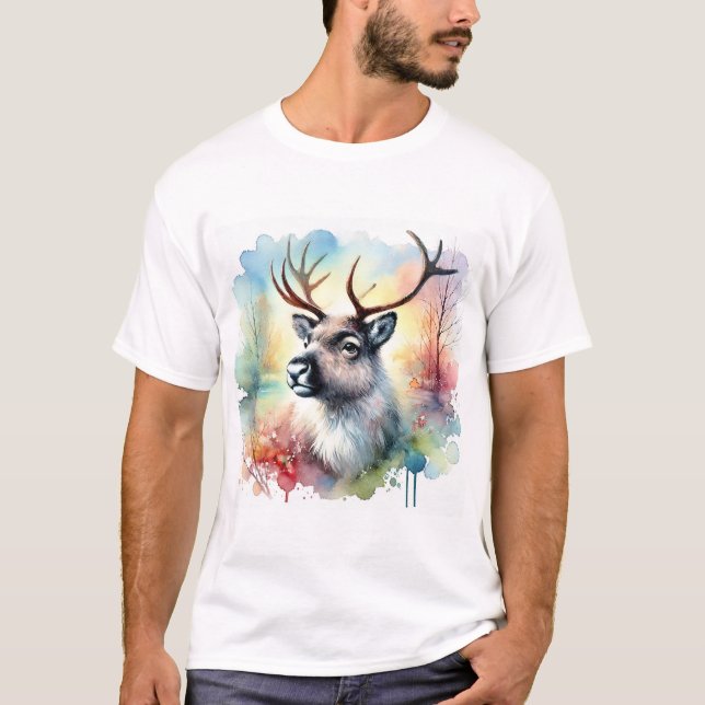 Camiseta Reindeer in a Colorful Wilderness 120724AREF123 -  (Anverso)