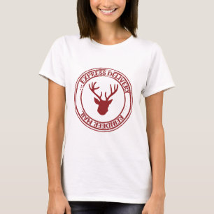 Camiseta Reindeer Mail Postage Stamp