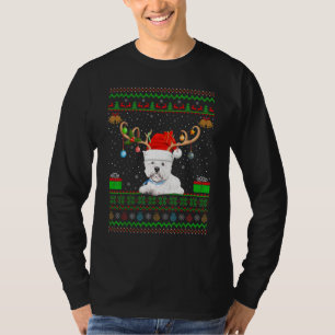 Camiseta Reindeer Santa Hat coincidiendo con Navidades feas