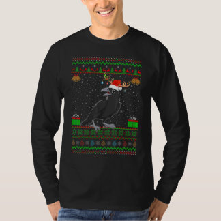 Camiseta Reindeer Santa Hat coincidiendo con Ugly Raven Cro