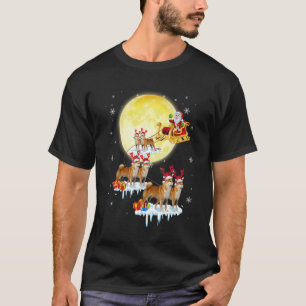 Camiseta Reindeer Shiba Inu Santa Claus Navidades Xmas Paja