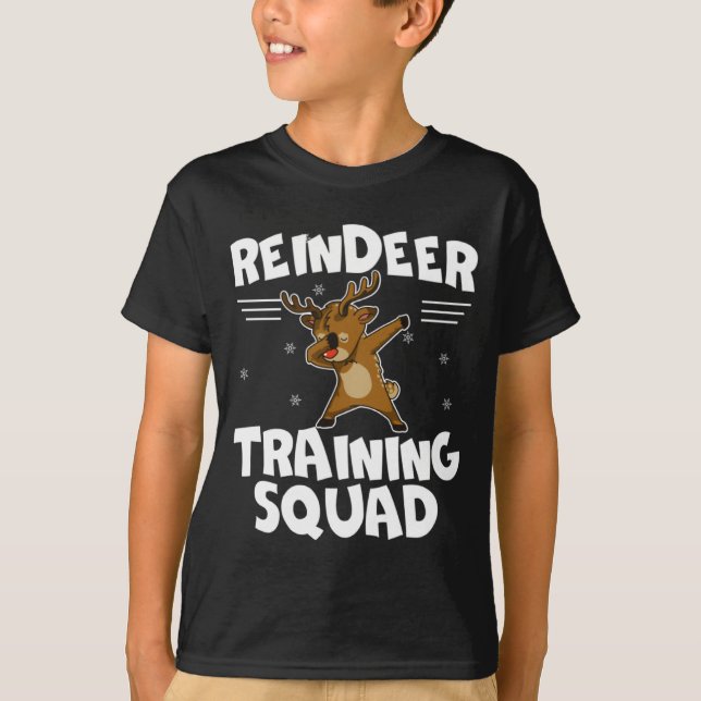 Camiseta Reindeer Training Squad Deer Team Xmas Running New (Anverso)