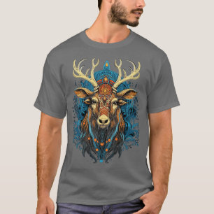 Camiseta Reindeo Psicodélico de Arte DMT