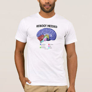 Camiseta Reiniciar necesario (Humor Cerebral Anatómico)