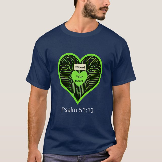Camiseta Reinicie su corazón (Anverso)