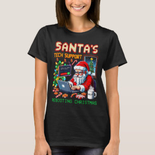Camiseta Reinicio de Pixel Soporte Técnico de Santa