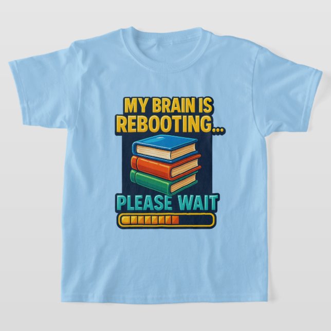 Camiseta Reinicio del cerebro Por Favor Espere El Tee De La (Distribución)