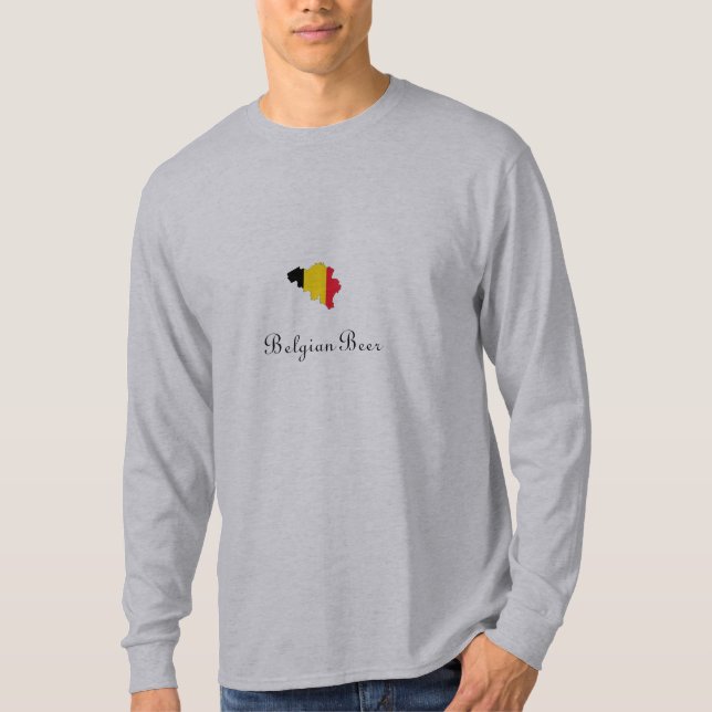 Camiseta Reino de Bélgica, cerveza belga (Anverso)