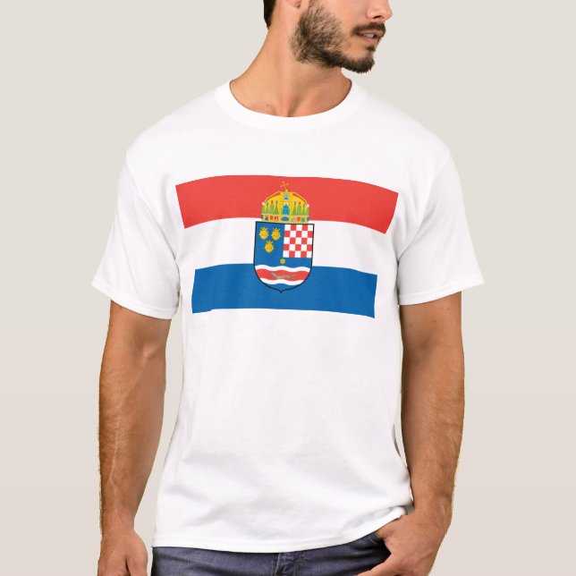 Camiseta Reino de Dalmacia Croacia y de la bandera de (Anverso)