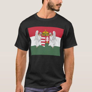 Camiseta Reino de la bandera de Hungría