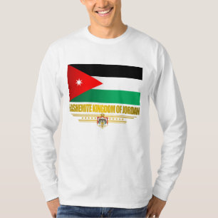 Camiseta Reino de la bandera de Jordania