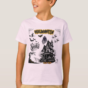 Camiseta Reino de la Calabaza Fantasma rosa claro