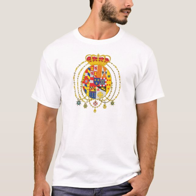 Camiseta Reino del escudo de armas de dos Sicilies (Anverso)