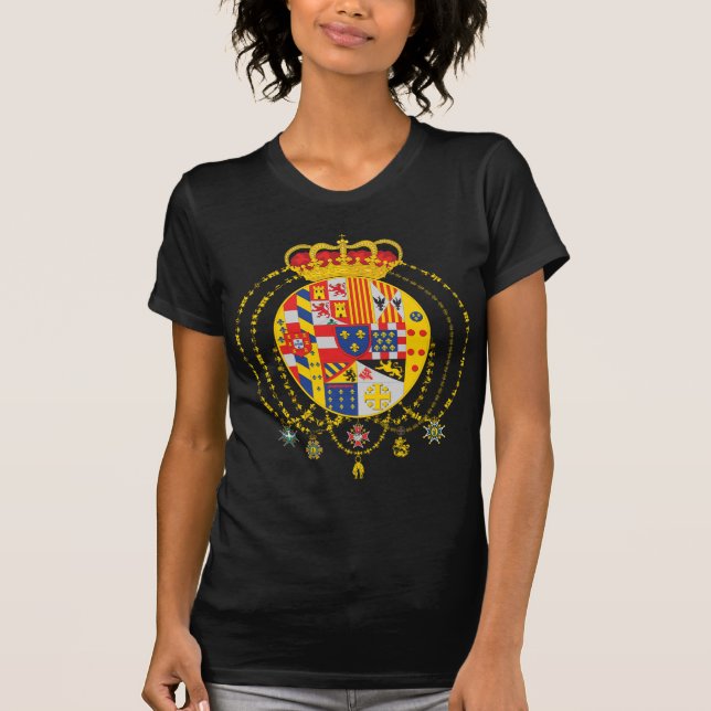 Camiseta Reino del escudo de armas de dos Sicilies (Anverso)