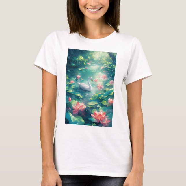 Camiseta Reino Tranquilo del Cisne (Anverso)