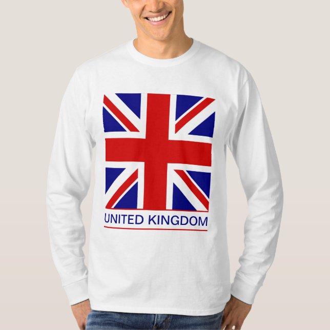 Camiseta Reino Unido - bandera de Union Jack (Anverso)