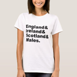 Camiseta Reino Unido Inglaterra Irlanda Escocia Gales