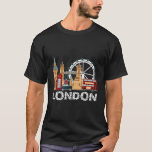 Camiseta Reino Unido Londres Recordatorio Turístico De Viaj
